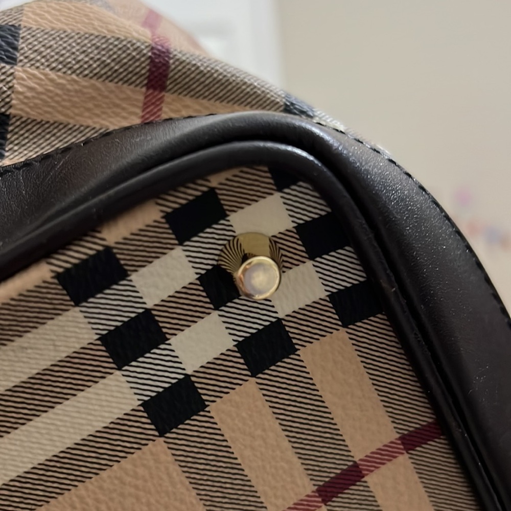 Authentic Burberry, Haymarket Check, Satchel - Picture 3 of 7